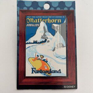 Disney 03 Disneyland Attraction Poster LE Pin FANTASYLAND Matterhorn Bobsleds
